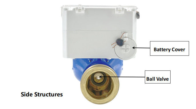 Sıcaklık aralığı Eksi 10 ila 55 derece sanatsal su akışı ölçüm cihazı endüstri için ön ödemeli akış ölçüm çözümü