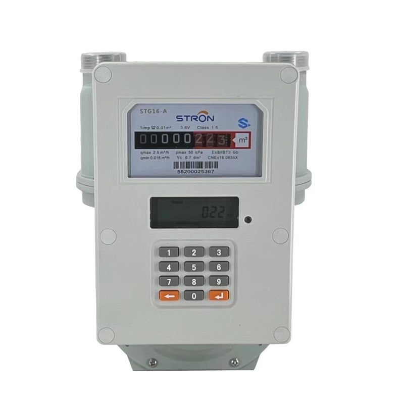 G1.6/G2.5/G4 LORA İletişim LPG Ev içi STS Akıllı Elektronik Ödeme öncesi gaz sayacı