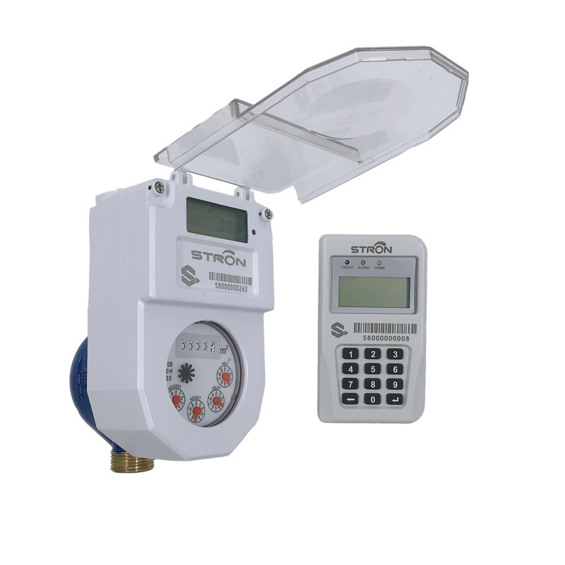 STS Standard Prepaid Water Meter with 1km Measurement Range 84 Flow Rate and Lithium Battery
