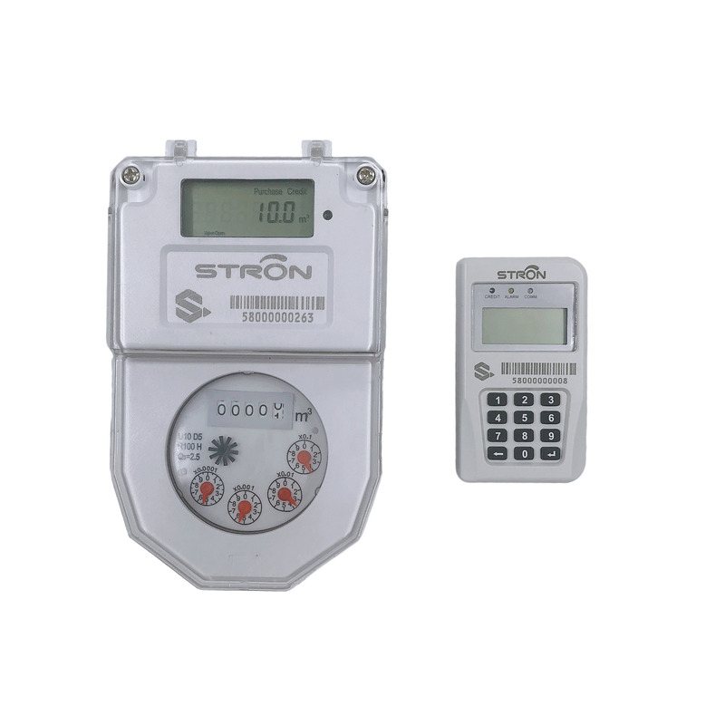 STS Integrated Keypad Split Smart Water Meter with 1km Measurement Range 84 Flow Rate and Free Vending Software