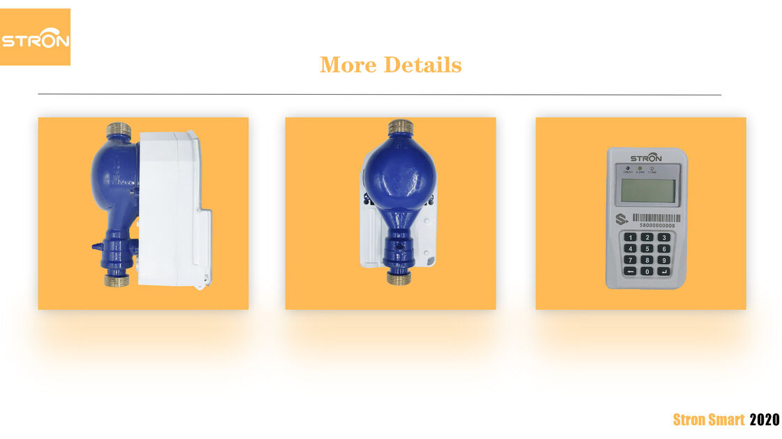 IP68 Korumalı ve DN15 Boyutunda Hassas Su Akışı Ölçümü için STS Entegre Tuş Takımı Akıllı Su Sayacı