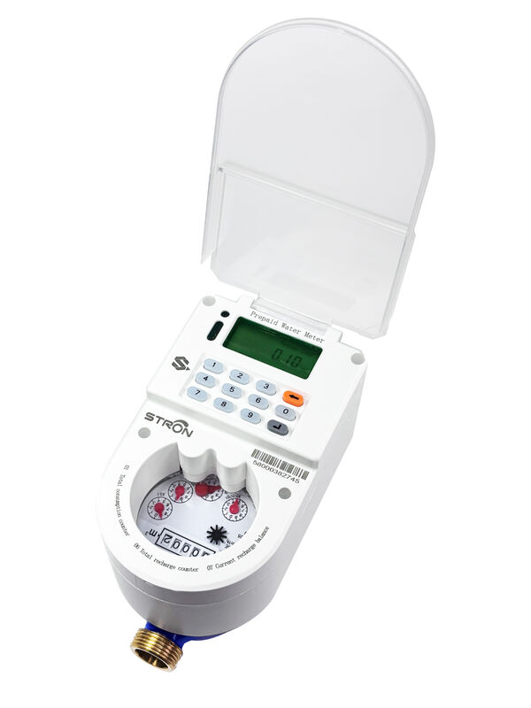 Otomatik kesme ve IP68 su geçirmezli konut kullanımı için STS Ön ödemeli Klavye Akıllı Su Ölçü DN15/DN20/DN25
