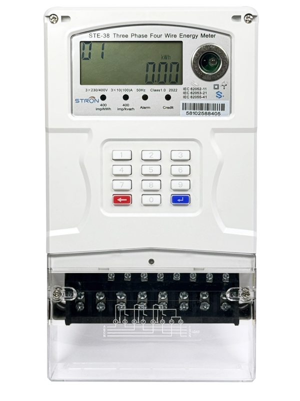 Nominal Voltage 230V Smart Prepaid Electricity Meter Single Phase Prepayment Instrument Designed for Easy Installation and Performance