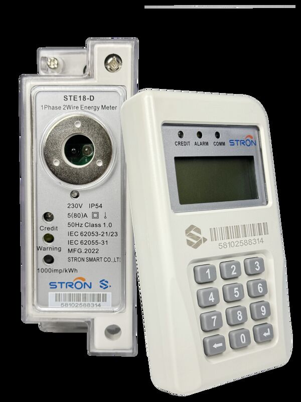 Tuş Takımı Giriş Yolu Akıllı Ön Ödemeli Elektrik Sayacı, Sınıf 1 Doğruluğa ve IP54 Koruma Derecesine Sahip, Güç İzleme İçin Uygun