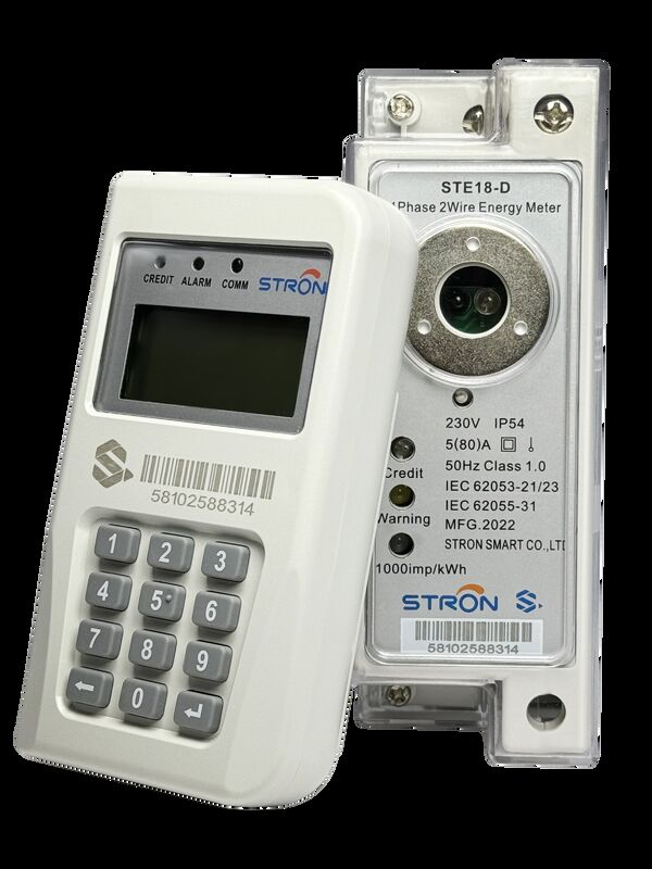 Tuş Takımı Giriş Yolu Akıllı Ön Ödemeli Elektrik Sayacı, Sınıf 1 Doğruluğa ve IP54 Koruma Derecesine Sahip, Güç İzleme İçin Uygun