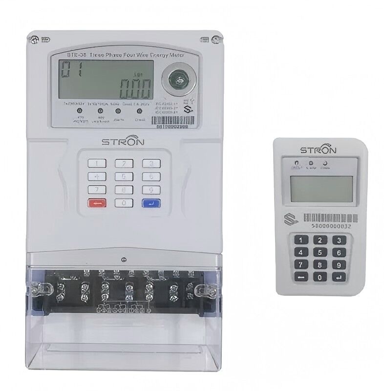 STE38-A Klavye ile Üç Fazlı Ön ödemeli Elektrik Ölçücüsü. IP54 Derecesi. Yangına dayanıklı ev. LCD Ekran. Uzaktan iletişim desteği. Ticari ve Endüstriyel Kullanım için. 1.0 Sınıf Doğruluk.