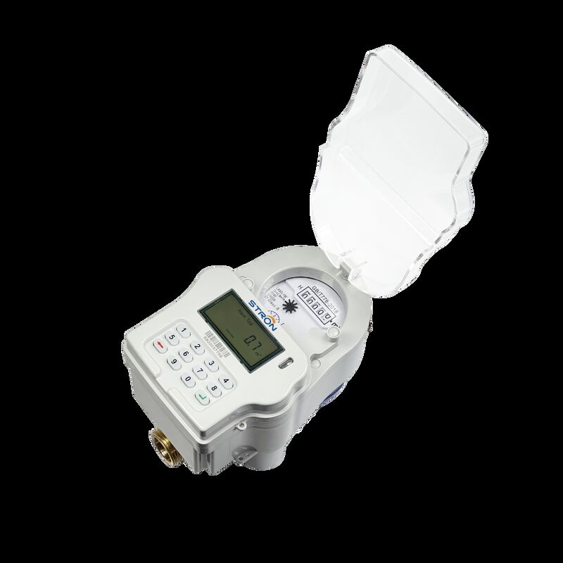 RF İletişim Modülü Etkinleştirilmiş Ön ödemeli Su Ölçücüsü Büyük pil kapasitesi Plastik Elektrik Parça Küresi ve Çalışma Sıcaklığı Aralığı