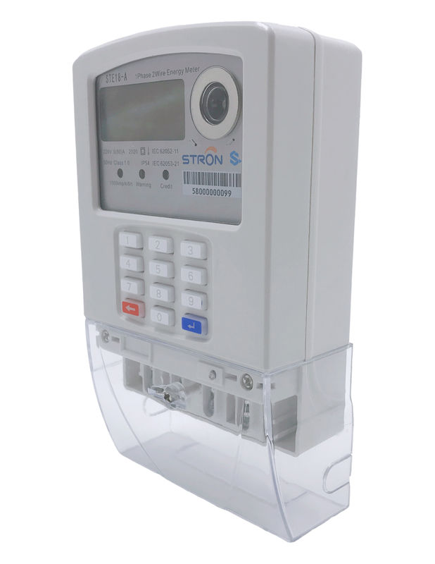 Klavye ile çalıştırılan üç fazlı ödenmiş enerji ölçümcüsü SmartPay Trio 3800 frekans 50/60Hz