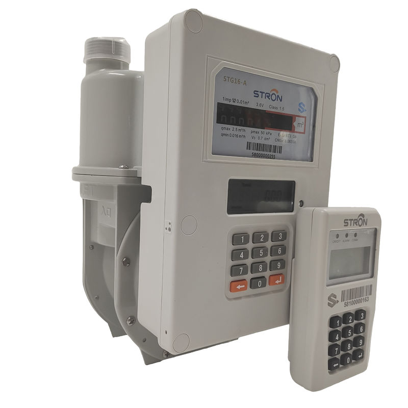 Taşınabilir G4 2dm3 Akıllı Gaz Tüketim Ölçümü İçin Ölçer Kullandıkça Öde