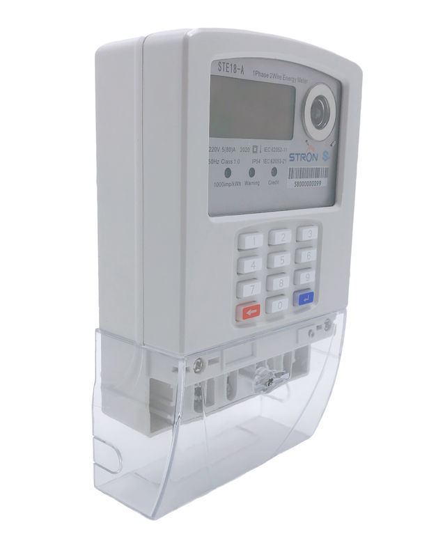 LORA-RF Bölünmüş Tuş Takımı STS Standart Kurcalama Önleme Fonksiyonu CIU ile Ön Ödemeli Tek Fazlı Akıllı Elektrik Ölçer