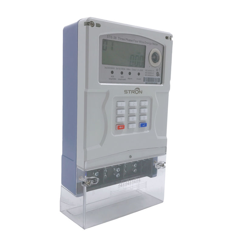Konut Akıllı Bölünmüş Tuş Takımı LORA-RF Üç Fazlı Elektrik Sayacı AMI Sistemiyle Uzaktan Kontrol Edilir