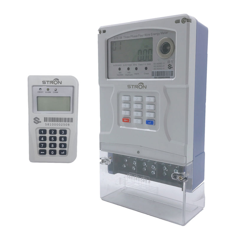 Konut Akıllı Bölünmüş Tuş Takımı LORA-RF Üç Fazlı Elektrik Sayacı AMI Sistemiyle Uzaktan Kontrol Edilir