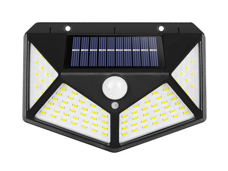Avlu Solar Dış Duvar Lambaları 100LED Gövde İndüksiyon Koridor Işıkları