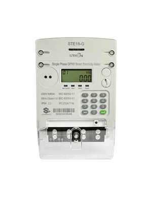Düşük Kredi Alarm Akıllı Ön Ödemeli Elektrik Sayacı -25-70C Nominal Frekans 50-60HZ Enerji Yönetimi için