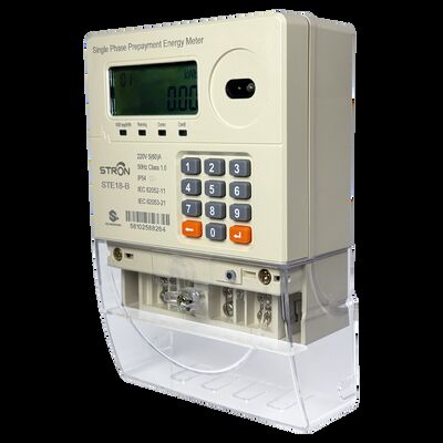 STE18-B Bölmeli Ön Ödemeli Tek Fazlı Elektrik Sayacı CIU Kullanıcı Arayüzlü, IP54 Su Geçirmez Toz Geçirmez, STS Sertifikalı, TOU Tarifesini Destekler, LoRa-RF ve PLC İletişimi İsteğe Bağlı