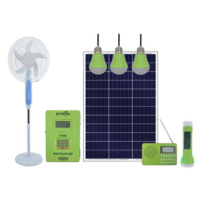 30Watt Konut Güneş Enerjisi Sistemleri, 60HZ Taşınabilir Güneş Ev Sistemi