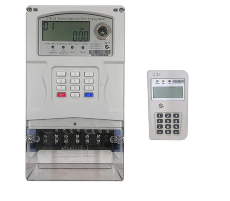 Tuş Takımı STS Standart Ön Ödemeli Bölünmüş Üç Fazlı Elektrik Ölçer CIU ile Anti Sabotaj