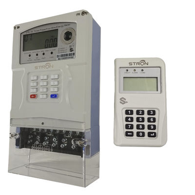 ISO14001 Üç Fazlı 60Hz Akıllı Ön Ödemeli Elektrik Ölçer, CIU ile